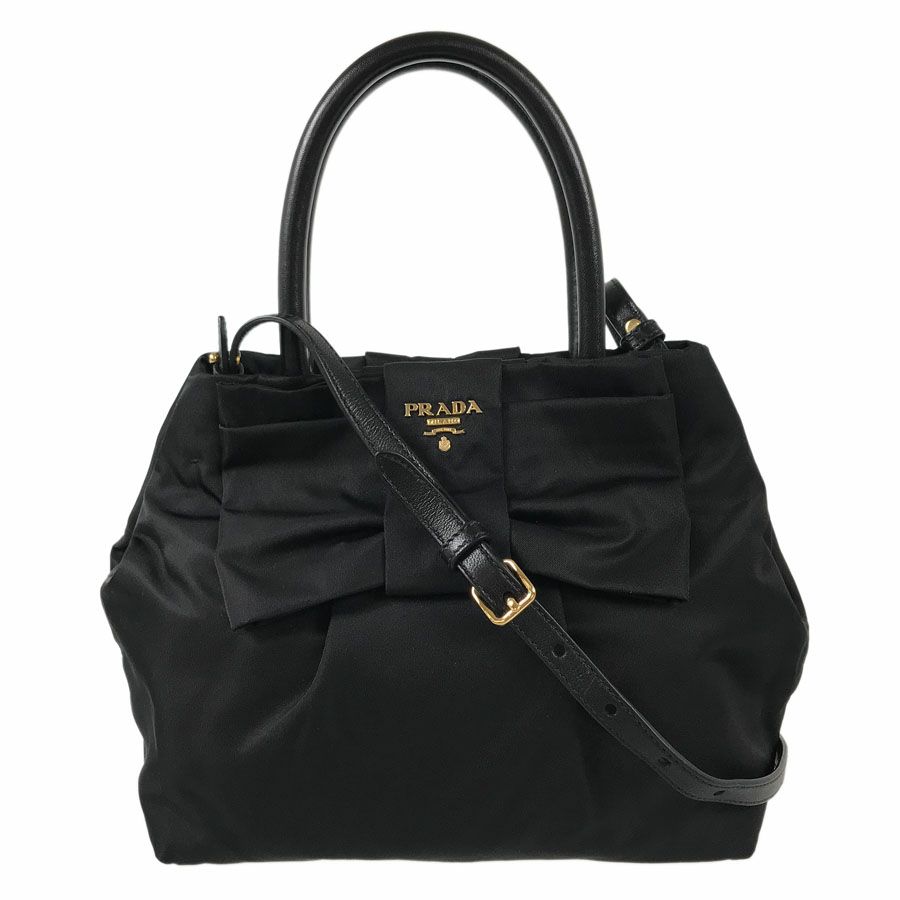 PRADA リボンバッグ ナッパ 弱々しい 